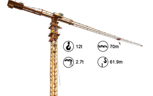 R70/27 Chinese Manufactured Topless Tower Crane