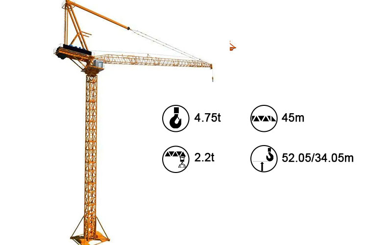 EL20/22 Chinese Manufactured Luffing Jib Tower Crane - Buy tower 