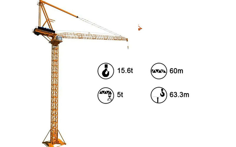S480LH24 Chinese Manufactured Luffing Jib Tower Crane