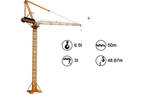 FL25/30 Chinese Manufactured Luffing Jib Tower Crane