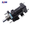 Side view of forklift hydraulic brake valve