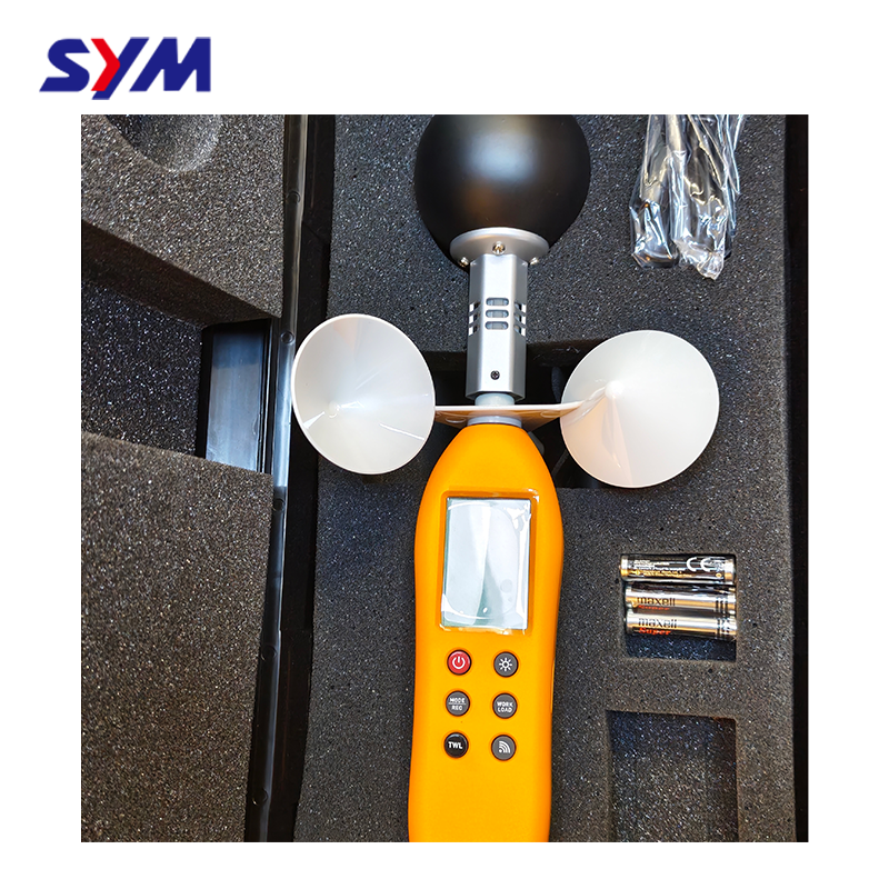Tower Crane Spare Parts Anemometer Portable Wet Bulb Globe Temperature WBGT Heat Stress Monitor TWL-1S
