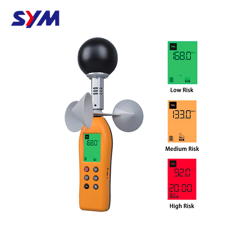 Tower Crane Spare Parts Anemometer Portable Wet Bulb Globe Temperature WBGT Heat Stress Monitor TWL-1S