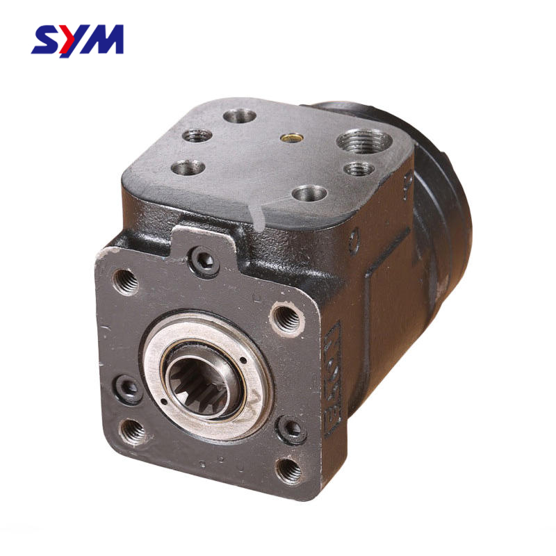 Connection details of forklift steering unit
